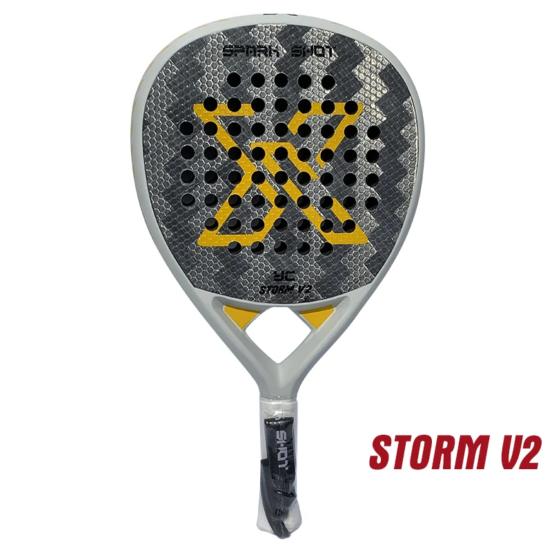 LUXUS-Padelschläger aus 24K Alaunfaser STORM V2